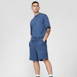 Customized Logo Drawstring Waist Casual Shorts For Breathable Eco-Friendly High Street Windproof Men's Fleece Short - Product Image 2
