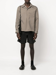 <b>Men</b> Polyester/Cotton Waterproof <b>3</b>/<b>4</b> Long Running Vintage Distressed Plaid Drawstring Closure Knee Length Custom Plus Size <b>Shorts</b> - Product Image 3