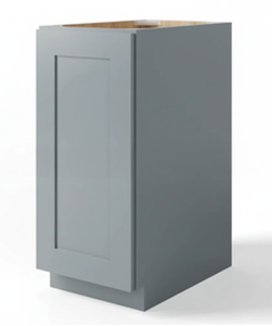 ตู้ครัวบี 15 เบส เกรย์ เชคเกอร์ สไตล์ ประตูเดี่ยว RTA - Product Image 4