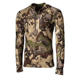 Men's Performance Camouflage Hunting Baselayer 1/4 Zip Long Sleeve Shirt Tactical <b>Camo</b> <b>Top</b> Moisture Wicking Outdoor Hiking Gear - Product Image 1