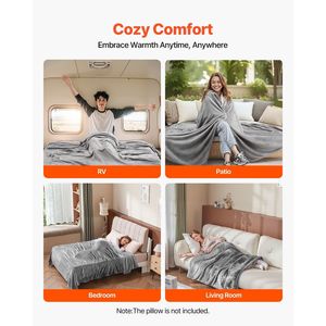 Queen Size Cozy Grey Fuzzy <b>Throw</b> Blanket 90 X 90 Inches Lightweight All Season <b>Bed</b> Blanket Warm P - Product Image 4