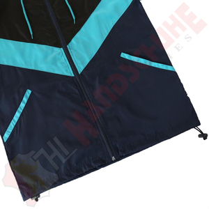 <b>Black</b> Blue <b>Windbreaker</b> Zip-Up Softshell Jacket Waterproof Hooded Lightweight Sports Streetwear Outdoor Casual All Seasons - Product Image 3