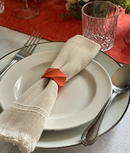 Anillo para Servilletas Moderno y Elegante |   Decoración Elegante para Bodas |   Decoración de Mesa Navideña |   Regalo de inauguración de casa - Product Image 2