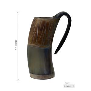Auténtico Jarro Vikingo de Cuerno con Interior Pulido a Prueba de Fugas, Asa Rústica, para Cerveza, Cerveza Artesanal y Uso en Festivales - Product Image 5