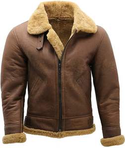 Dernières vestes d'hiver en cuir pour hommes, style streetwear, avec logo frontal, faible MOQ, prix de gros, pour la vente en ligne - Product Image 4