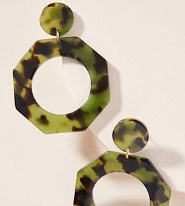 Geometric Epoxy Resin Drop Earring For Special Event Festive Bohemian Fashion Statement Acrylic Jewelry Trendy Resin <b>Accessories</b> - Product Image 4