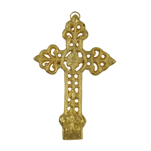 Artisanat et élégance dans l'altier d'église : Croix métallique de la Vierge Marie, objet décoratif pour la maison, décoration chrétienne. - Product Image 6