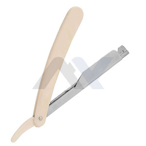 Professional Barber Razors Manufacturer Shaving Supplier <b>Slide</b> Lock Barber Shaving Razors Stainless Steel <b>Plastic</b> Handle Razors - Product Image 4