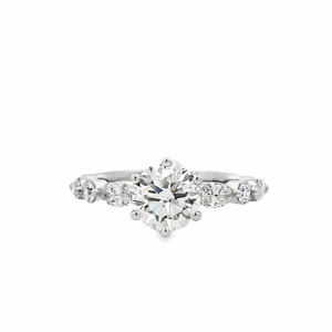 ผู้ผลิตเครื่องประดับ แหวนหมั้นและแหวนแต่งงานทองคำ 10K 14K 18K แบบกำหนดเอง ประดับเพชรแล็บสำหรับผู้หญิง รับรองโดย IGI - Product Image 2