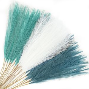 30 Piezas de Hierba de Pampas Artificial Corta de Color Azul Claro, 21.6 Pulgadas, Hierba de Pampas Artificial Esponjosa para Rellenar Jarrones, para Fines Decorativos - Product Image 1