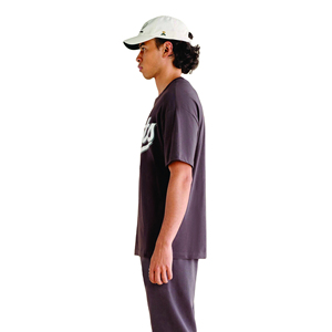 T-shirt à manches courtes pour homme, gris foncé, col rond, avec impression de lettres sur le devant, coupe classique, style décontracté, tissu jersey 100% coton - Product Image 1