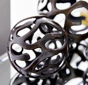 Jaffs Exports Aluminium Abstract Geometric Sphere Sculpture Eco-Friendly Durable Handmade Tabletop Decor for Living Room Art - Product Image 2