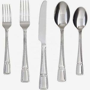 Eco Friendly Travel Stainless Steel Straw Fork Spoon Set New Luxury Design Silver Plated With <b>Long</b> Round Portable Handle - Product Image 2