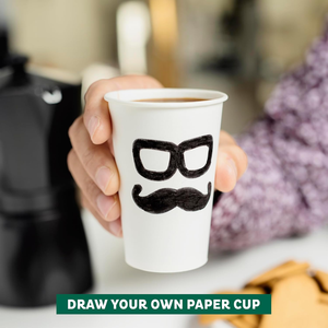 Gobelets jetables biodégradables et recyclables de 16 oz pour café chaud/froid, slushies, milkshakes, smoothies – Gobelets en papier écologiques - Product Image 5