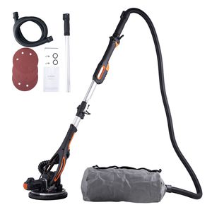 Levigatrice per Pareti 900W con 12 Tamponi Abrasivi, Velocità Regolabile 800-1800 RPM, 3 Tubi di Aspirazione, Design Pieghevole per Pulizia Pareti - Product Image 1