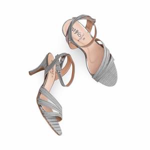 Sandalia de tacón gris FN6091 Diseño elegante para mujer - Product Image 1