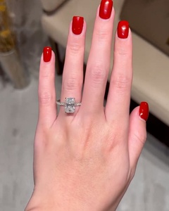 4.5 Carat VVS Diamond Classic Engagement <b>Ring</b> for Women | Hidden Halo Oval <b>Solitaire</b> Wedding Anniversary <b>Ring</b> | Luxury Gold - Product Image 2