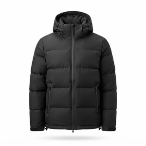 Chaqueta de Plumón Personalizada OEM para Hombre con Capucha, Abrigo de Invierno Grueso, Venta al Por Mayor - Product Image 2