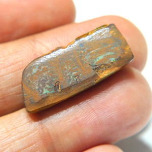 Opale de Boulder australienne cabochon, opale solide naturelle, opale de Boulder australienne multi-feu, pierre précieuse pour la fabrication de bijoux - Product Image 4