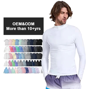 Maillot de bain anti-UV personnalisé à col montant pour homme, protection UPF 50, nouvelle collection, vente chaude - Product Image 6
