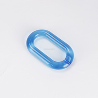 Eslabones de Cadena de Resina Transparente de Colores, Ecológicos y Hechos a Mano para Accesorios de Decoración de Pared