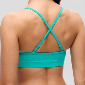 Custom Logo Women Fashion Sports <b>Bra</b> Contrast Straps <b>Open</b> Back Sexy Padded Crop Top Square Neck Comfortable Cute Yoga Sports <b>Bra</b> - Product Image 3