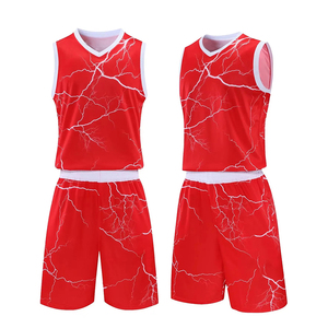 Ensemble de maillots de basket-ball personnalisés, design de motif par sublimation, personnalisez votre logo et votre numéro, maillot de football, uniforme en mesh pour le basket-ball - Product Image 6