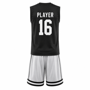 Custom Unisex Sleeveless <b>Volleyball</b> Jersey Tank Top Shorts <b>Set</b> 100% Polyester Elastic Waist Custom Sublimation Quick Dry - Product Image 2
