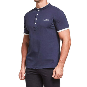 Polo de Cuello Alto Personalizado de Alta Calidad de 200g, Polo de Golf con Logotipo Personalizado para Hombre, Camiseta con Cuello Redondo - Product Image 6