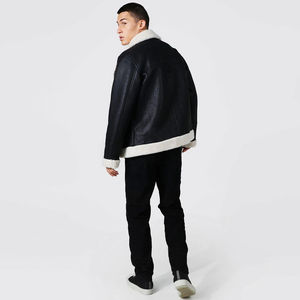 Chaquetas de Cuero Genuino para Hombre, Totalmente Personalizadas, de Lona, Invierno, Ecológicas, Impermeables, Hechas en Sialkot, Pakistán, Precio Bajo - Product Image 4