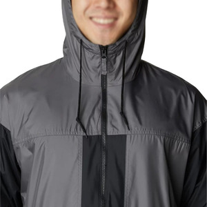 Blouson matelassé à capuche pour homme, coupe-vent, décontracté, avec blocs de couleur, fermeture éclair, en polyester, coupe régulière, idéal pour l'automne - Product Image 4