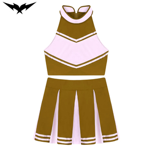 Costume de Cheerleader Adulte Bigetron Sports, Short Court Rose, Soutien-Gorge, Tenue de Sport, Uniformes, Broderie de Strass en Spandex/Polyester sur le Devant - Product Image 5