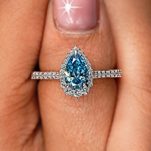 One Stone pear Cut Lab-Grown Diamond Engagement Wedding <b>Ring</b> 1.75Carat Yellow <b>Gold</b> 14k Party Gift Jewelry - Product Image 6