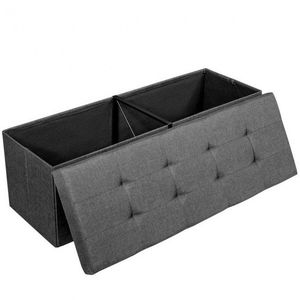 Grande Contenitore Pieghevole in Tessuto, Eleganti Sgabelli e Pouf per un'Efficiente Utilizzazione dello Spazio - Product Image 3