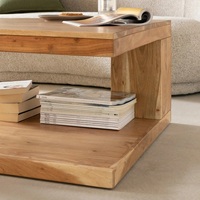 Table basse carrée Vandana Nimbus Sereno en bois d'acacia