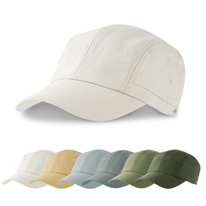 หมวกเบสบอลผ้าฝ้ายแบบยูนิเซ็กซ์ 6 แผง สีพื้น ป้องกันรังสียูวี 40+ หมวกลำลองสำหรับกิจกรรมกลางแจ้ง ขนาดพอดีศีรษะ 56-58 ซม. สำหรับฤดูใบไม้ผลิและฤดูร้อน - Product Image 1