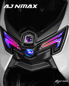 AJ LIGHT DESIGN NMAX V3 Actualización Retrofit AJNMAX-HL Iluminación para Motocicletas de Taiwán Faro Delantero LED Dual RGB Luz Diurna - Product Image 2