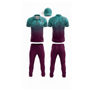 Maillots de cricket en sublimation en gros, logo personnalisé pour l'équipe |   Tenue complète d'équipe de cricket pour hommes, femmes et jeunes : polo et pantalon - Product Image 6