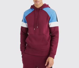 Conjunto Deportivo de Dos Piezas para Hombre, Sudadera con Capucha y Pantalones Deportivos, Estilo Urbano, con Bloques de Color, Logotipo Personalizado - Product Image 6