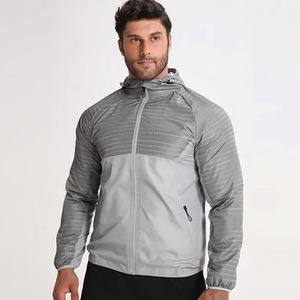 Conjunto Deportivo de 2 Piezas, Chaqueta y Pantalones Ligeros, Resistentes al Viento, Transpirables, para Correr al Aire Libre, de Secado Rápido, para Gimnasio - Product Image 1