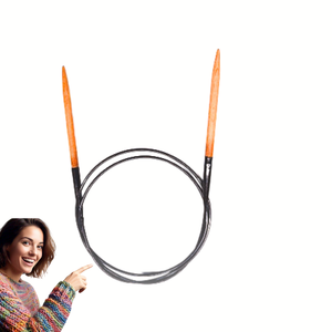 Agujas circulares de madera profesionales para tejer, diseñadas para los estándares de la UE y EE. UU. Deslizamiento suave y consistente, y acabado duradero. - Product Image 5