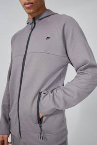 Vente en gros de sweats à capuche pour hommes 100% coton, coupe ajustée, grande taille, décontractés, sportifs, à col montant, avec fermeture éclair, séchage rapide, thermiques, avec logo personnalisé en relief, pour l'hiver - Product Image 3