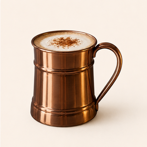 Nouvelle conception artisanale : Tasse Moscow Mule en cuivre massif pur, chopes à bière en cuivre avec poignée en laiton – Coffret cadeau de barware haut de gamme - Product Image 4