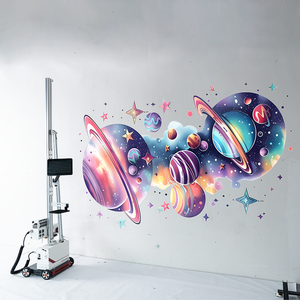 Tmp1000 giá cả cạnh tranh di động máy in tường 3D dọc bức tranh tường UV tường máy in phun để bán - Product Image 2