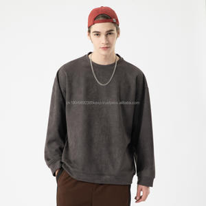   Pull à capuche décontracté et ample pour homme, col rond, boutonné, style classique et tendance, collection 2026 - Product Image 1