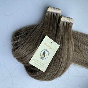 Venta al por mayor de cinta de cabello sin procesar, 100% humano, doble cinta de pelo virgen para Europa - Product Image 6