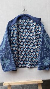 Robe en coton et bambou brodée de fleurs, style bohème Suzani, faite à la main, écologique, lavable, col roulé, coupe ample, pour toutes les saisons - Product Image 1