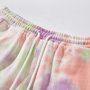 Pantalones cortos de verano para hombre OEM, con logotipo personalizado, bolsillo lateral, efecto tie-dye, bolsillo trasero, 100% algodón, personalizados, para hombre. - Product Image 3