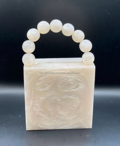 กระเป๋าคลัทช์เรซินทำด้วยมือสุดหรูกระเป๋าราตรีดีไซน์หรูหราสำหรับงานปาร์ตี้และโอกาสพิเศษพร้อมขาย - Product Image 2