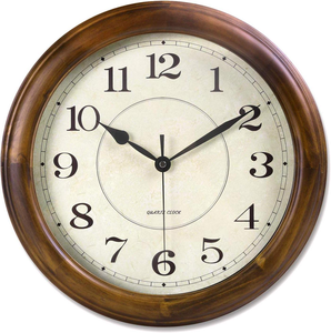 Wooden <b>Wall</b> <b>Clock</b> Decorative Large Wood <b>Wall</b> <b>Clock</b> <b>Modern</b> Rustic Farmhouse Timepiece for Living Room Bedroom Kitchen Office Home - Product Image 6